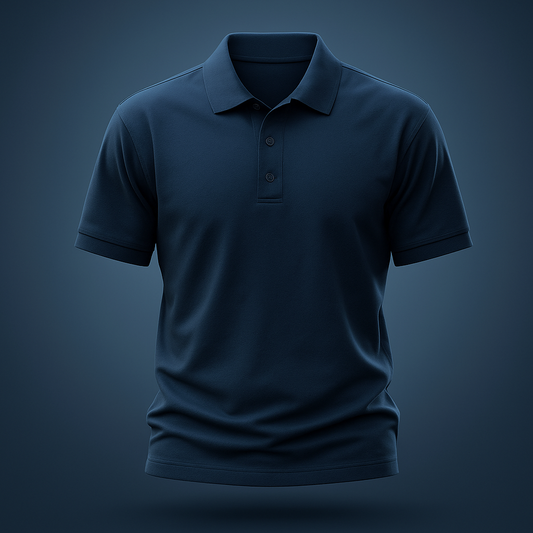 Solid: Navy Blue Polo