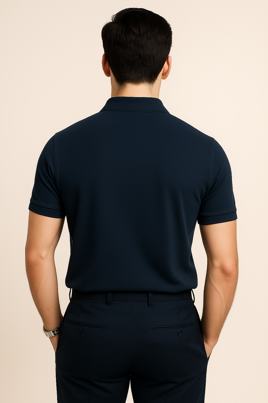 Solid: Navy Blue Polo
